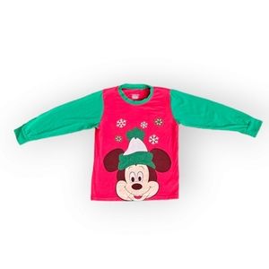 Girl's Christmas Pajama Top Size 6 Yrs